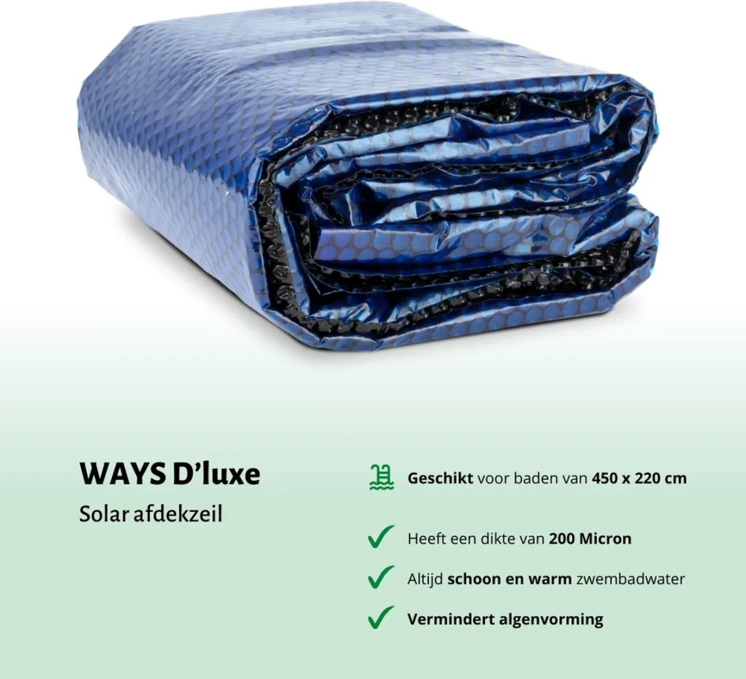 Intex Rechthoekig Frame Zwembad - 450 x 220 x 84 cm - Blauw - Inclusief Solarzeil - Onderhoudspakket - Zwembadfilterpomp - Schoonmaakset