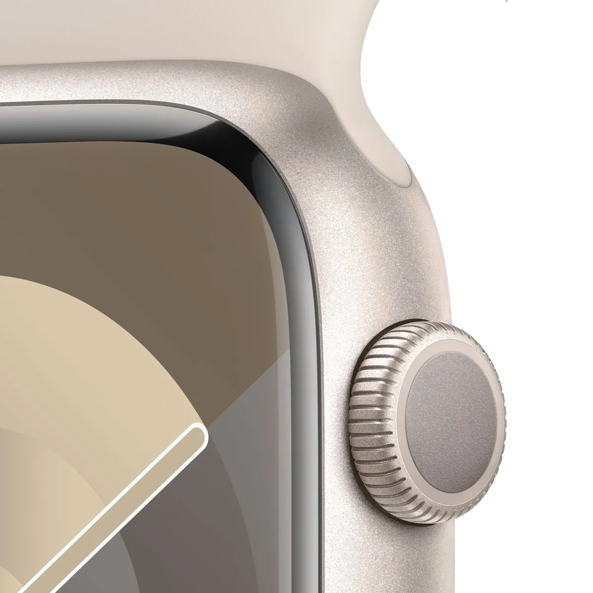 Apple Watch Series 9 45mm Starlight Aluminium - M/L