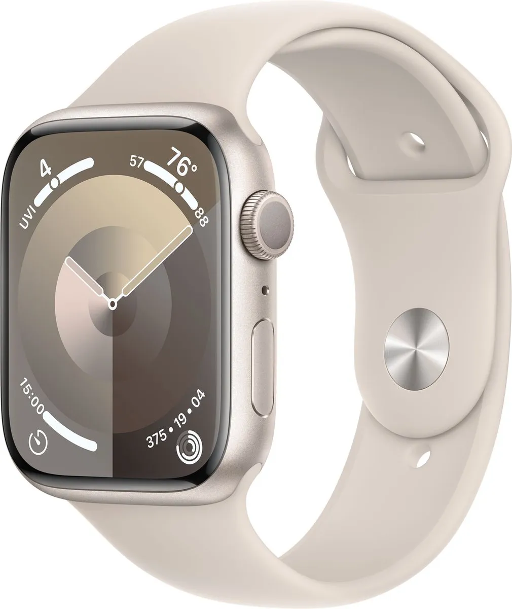 Apple Watch Series 9 45mm Starlight Aluminium - M/L
