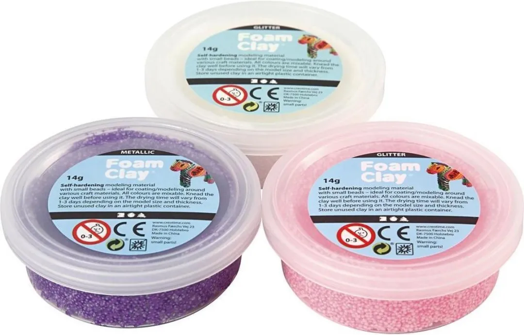 Foam Clay Creatief Knutselpakket Hartvorm Spiegel & Vlinders - 4 Stuks