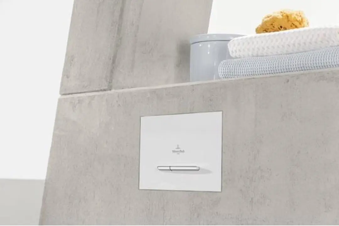 Villeroy & Boch ViConnect E300 DF Bedieningsplaat Wit Glans - afbeelding 5 van 6