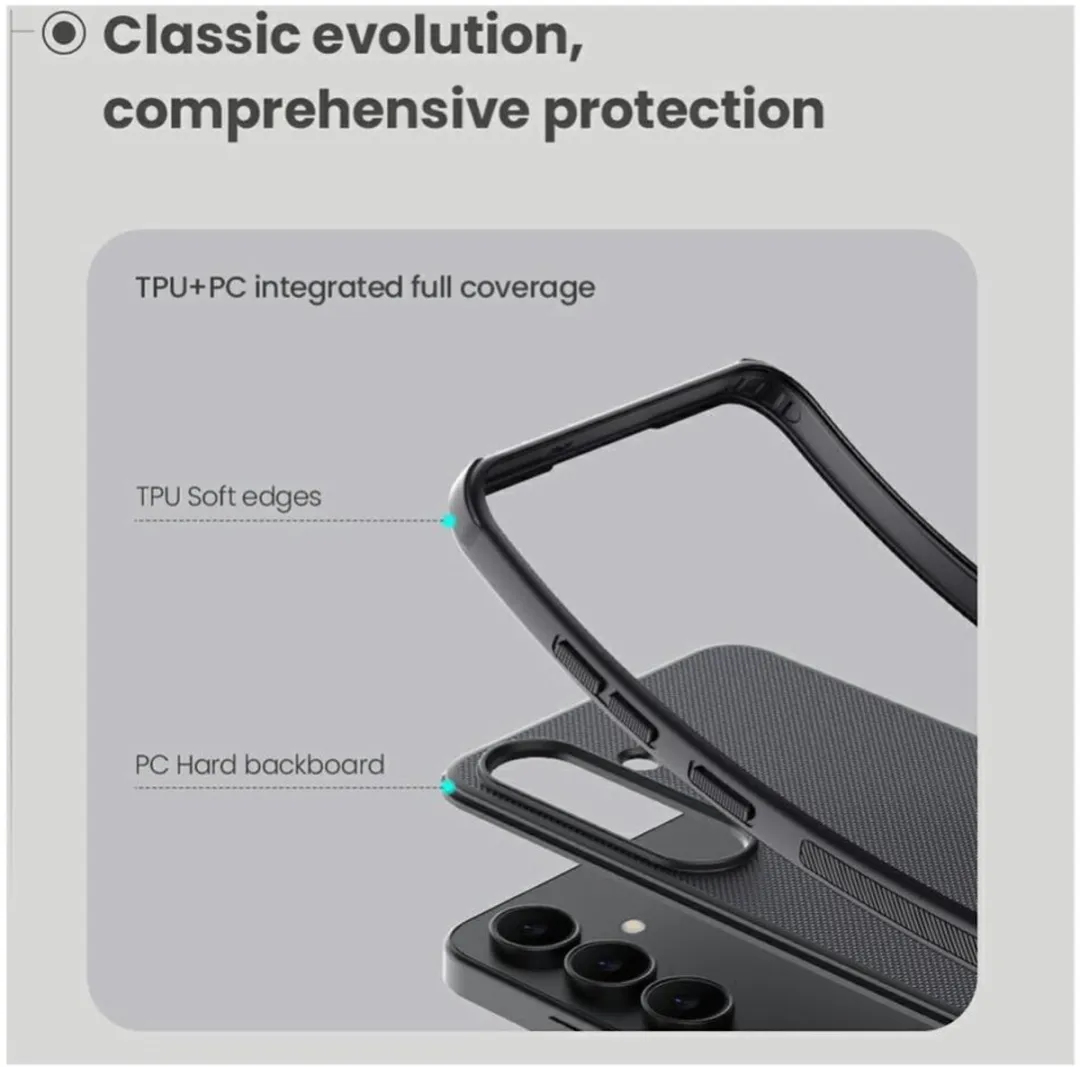 Nillkin Frosted Shield Hoesje Samsung Galaxy S25 FE - MagSafe - Zwart