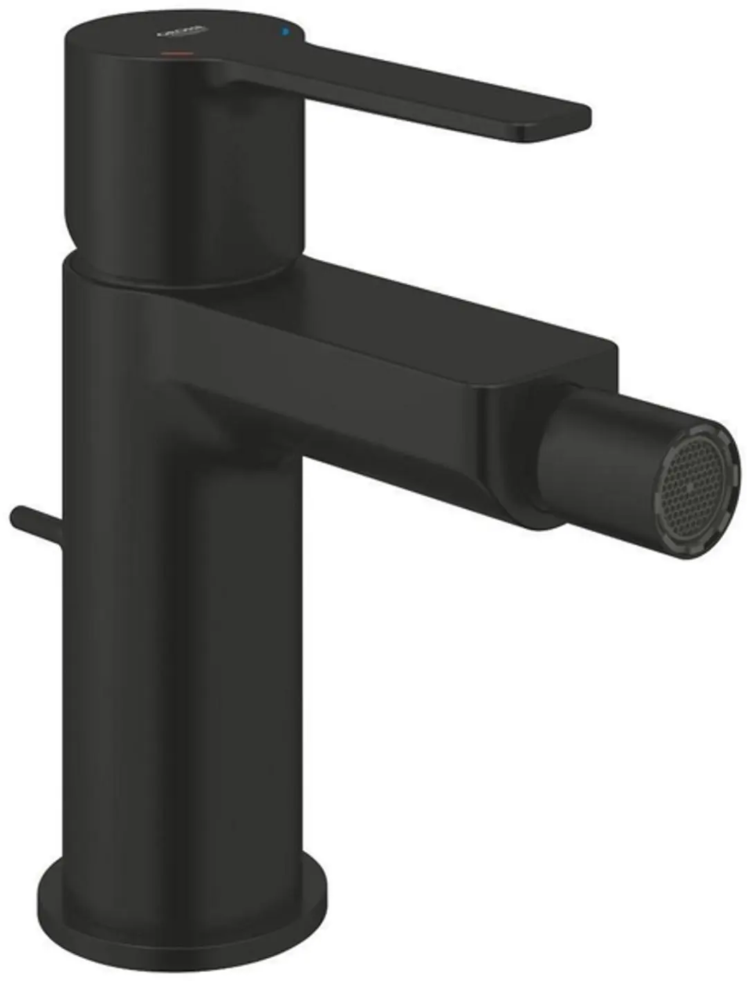 GROHE eengreeps bidetmengkraan Lineare, éénsgatsmontage, trekstang-afvoergarni