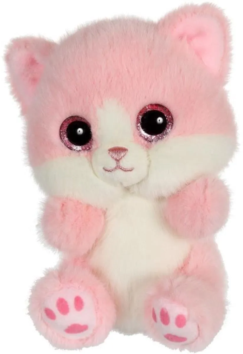 Pluche - GIPSY TOYS - CUTYDOOS Kat 13 CM - Poederroze - PINKY