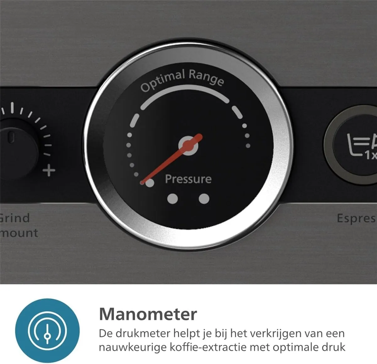 Philips PSA3218/01 Halfautomatische Espressomachine - 2,5L - Grijs