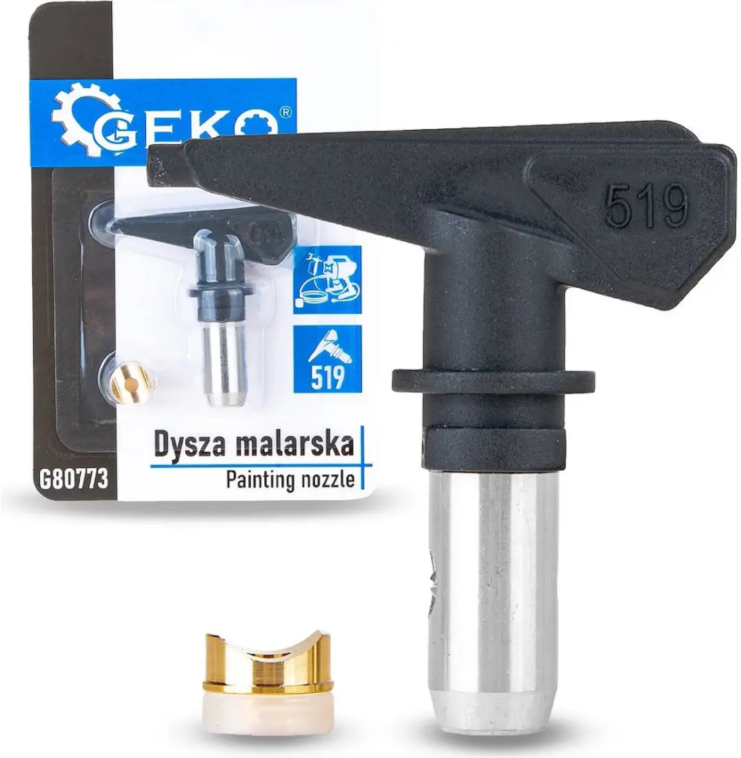 GEKO Airless spuitmond 519 voor airless verfspuit, 50° waaier en 25