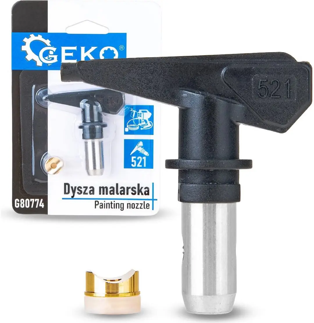GEKO Airless spuitmond 521 voor elektrische verfspuit, 50° waaier en 25