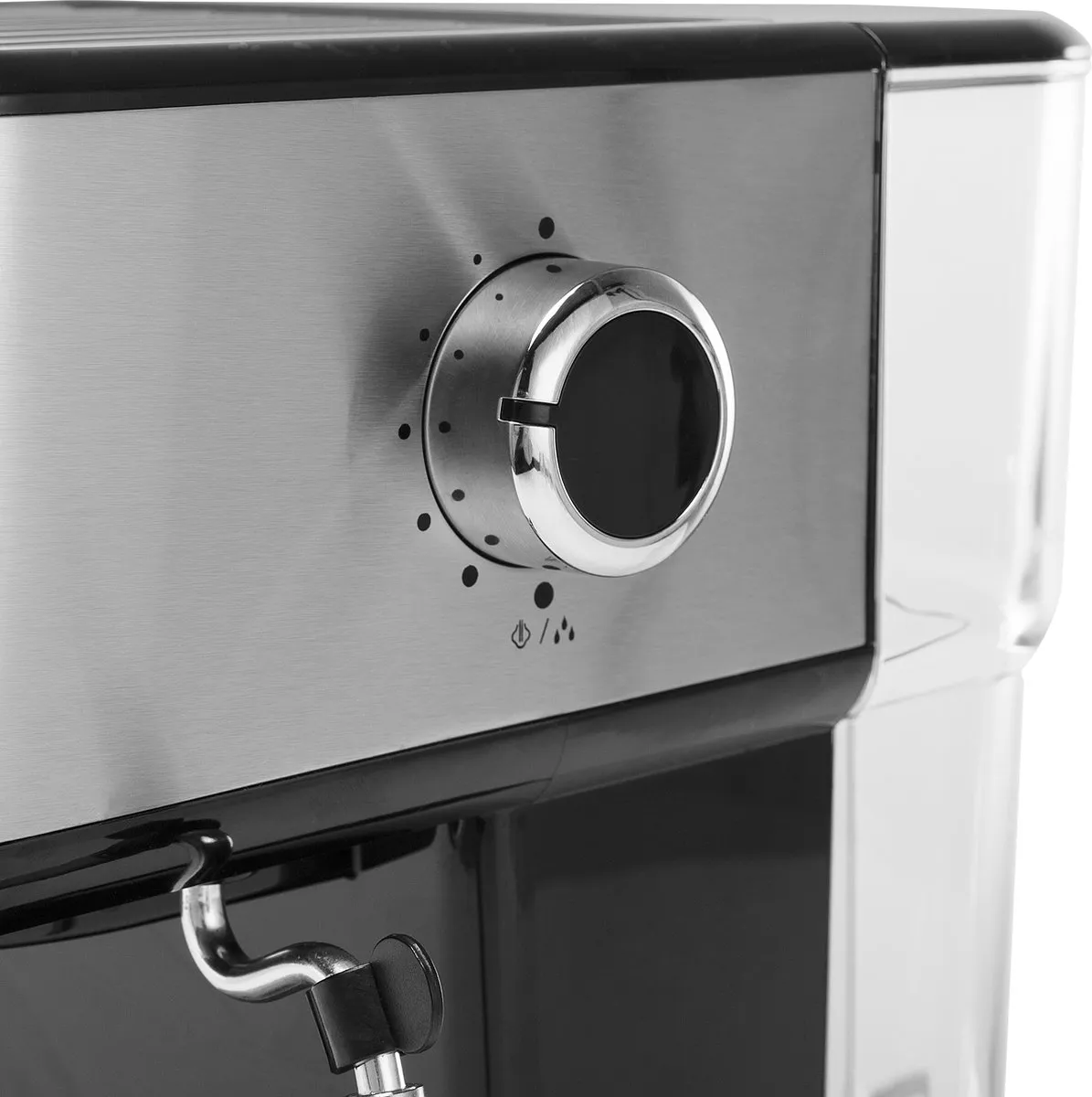 Princess 249412 Espressomachine - 2 Kopjes - 1,5L - Grijs/Zwart