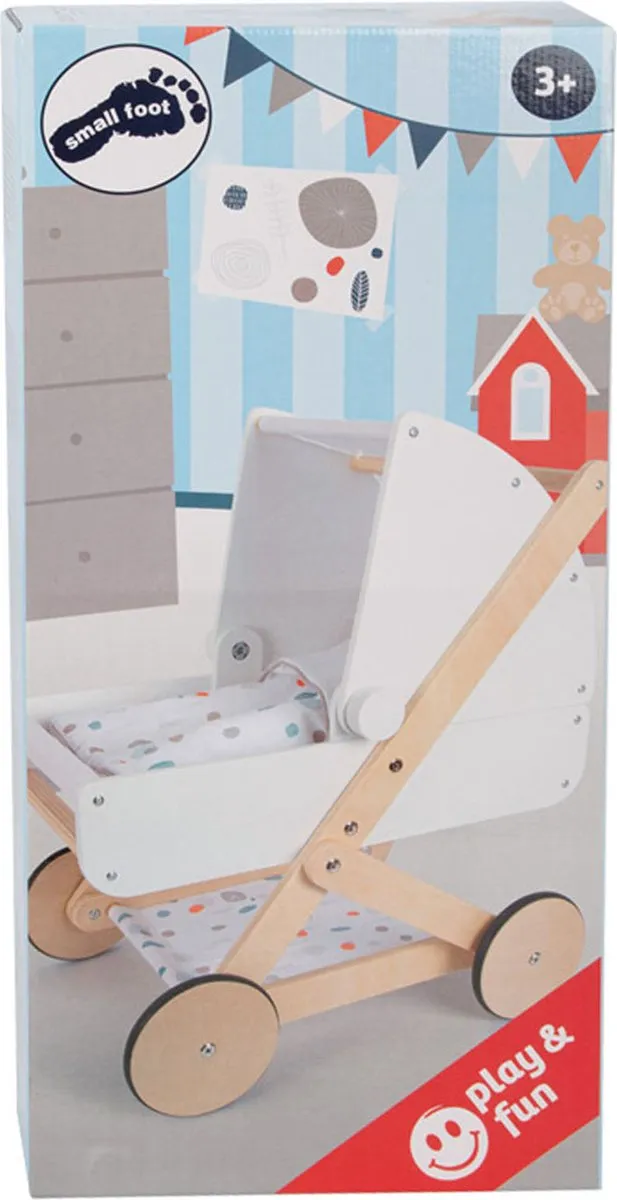 Small Foot Little Button Poppenwagen - Multi