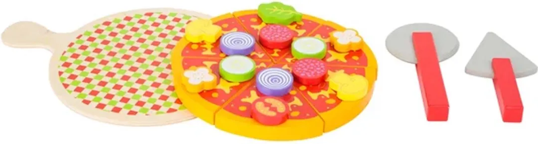 Small Foot Houten Pizza Set - 21-delig