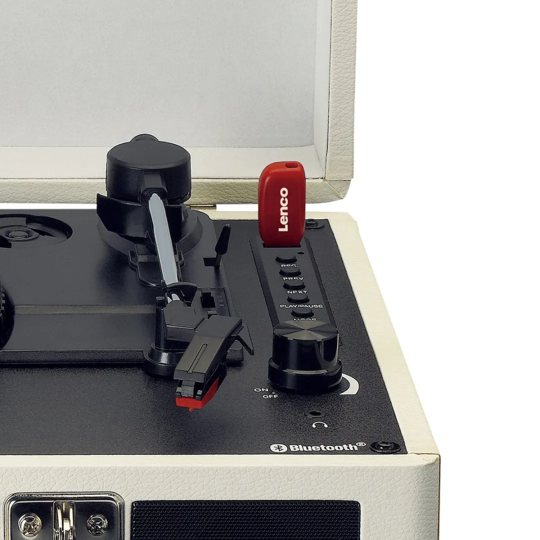 Lenco Classic Phono Retro Platenspeler TT-115CR - Crème - afbeelding 6 van 6