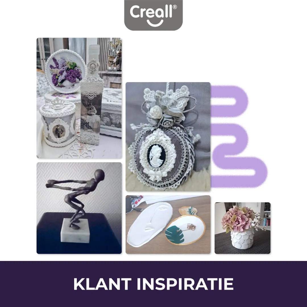 Creall Do & Dry | Luchtdrogende klei kleur Terra | 1 x 500g | Made in Holland | Zacht en klaar voor gebruik | Made in Holland | Knutselwerk kinderen, school, hobby, DIY en creatieve projecten