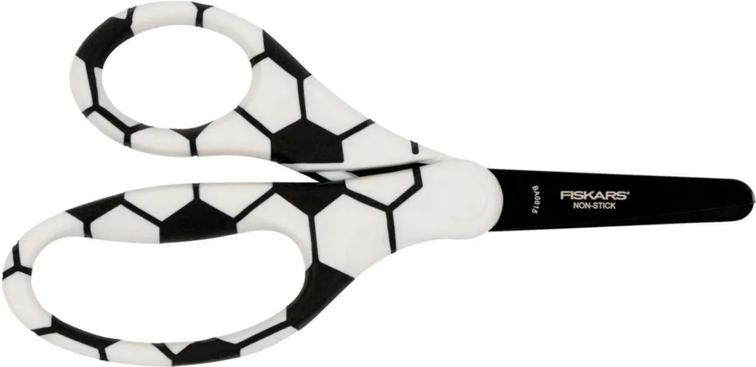 Fiskars Kinderschaar Voetbal - 13,5cm - Zwart/Wit