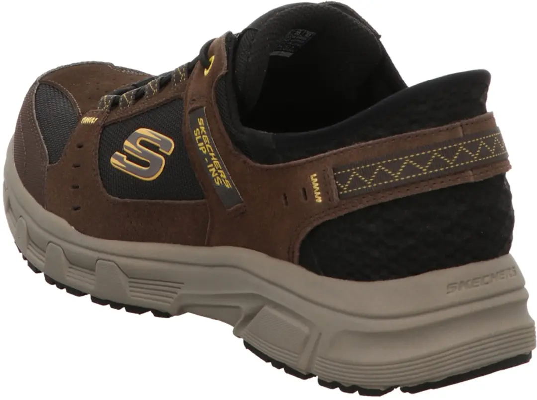 Skechers 237450 BRBK heren instappers bruin maat 42.5