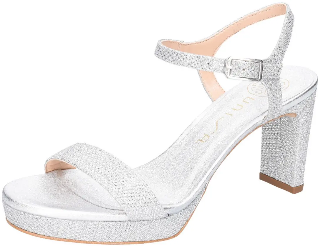 Unisa SORO EV SILVER dames veterschoenen zilver maat 40