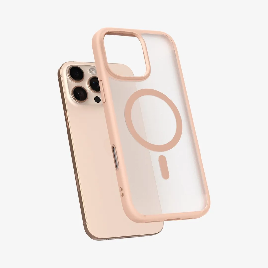 Spigen Ultra Hybrid T MagFit iPhone 16 Pro Hoesje - Roze