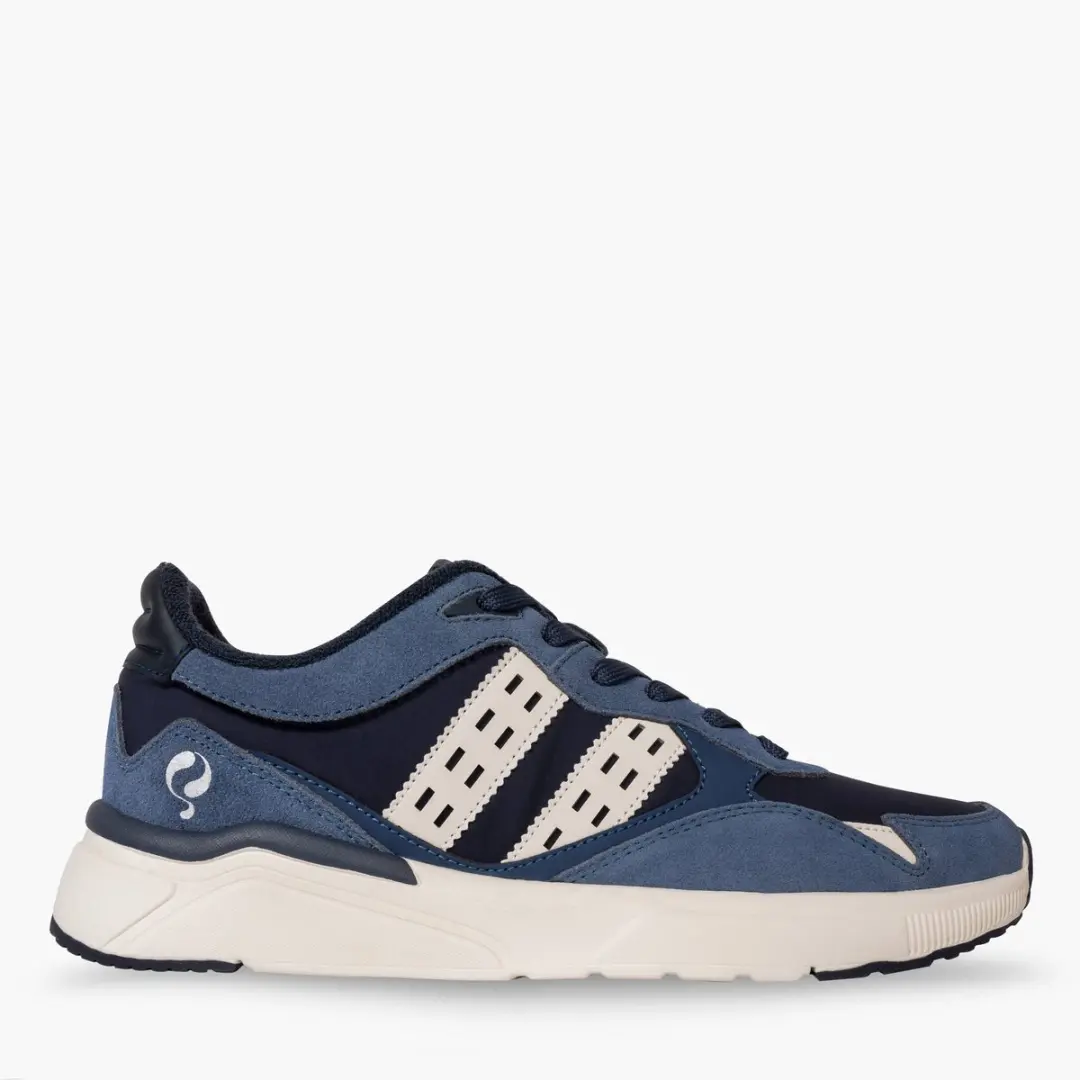 Heren Sneaker Kampen - Denimblauw/Donkerblauw/Offwhite - afbeelding 2 van 2