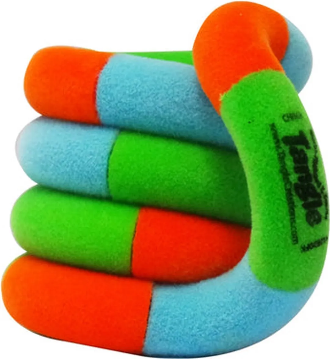 Tangle Toys Fuzzies Junior - Groen Oranje Blauw
