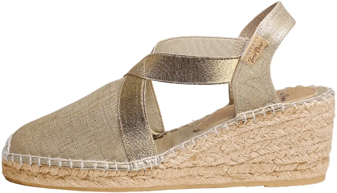 Toni Pons Fabi Wedge Espadrilles Goud EU 38 Vrouw