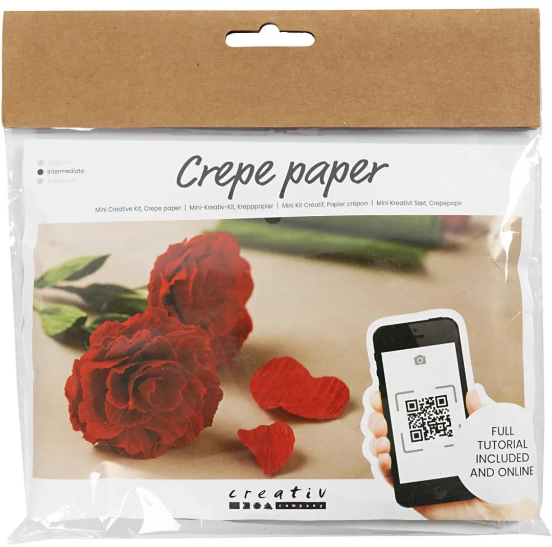 Creativ Company Mini Hobbyset Crêpepapier Rozen