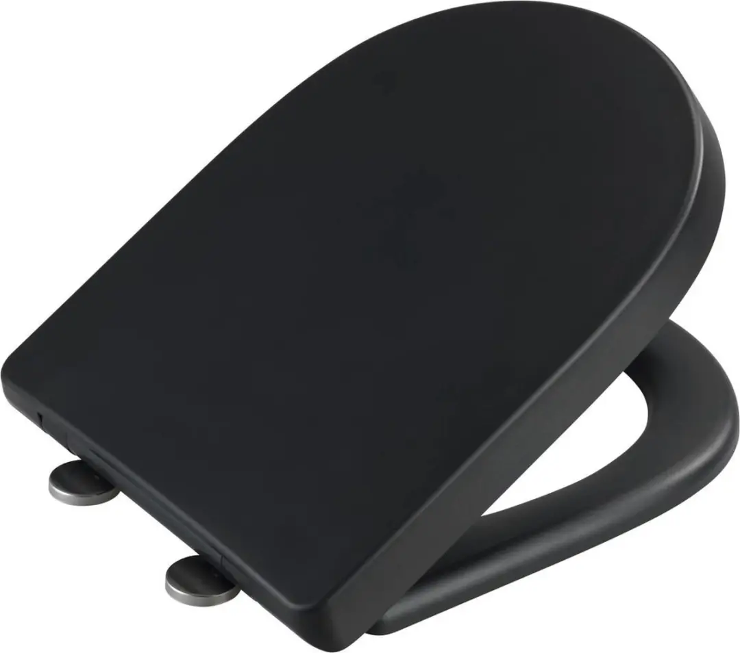 Wenko Exclusief 3 WC-bril Duroplast - Zwart - afbeelding 2 van 2