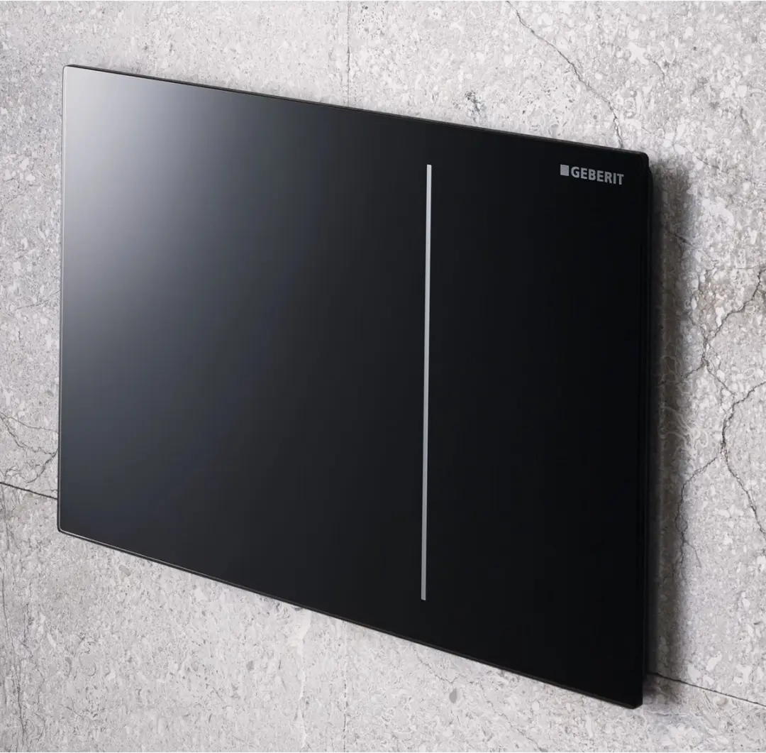 Geberit Sigma70 bedieningsplaat voor 2-toets spoeling: zwart, 242813SJ1