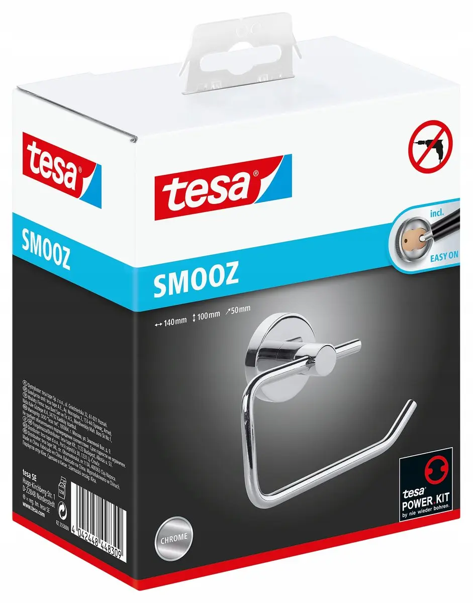 tesa SMOOZ Toiletrolhouder Lijm Metaal - afbeelding 2 van 6