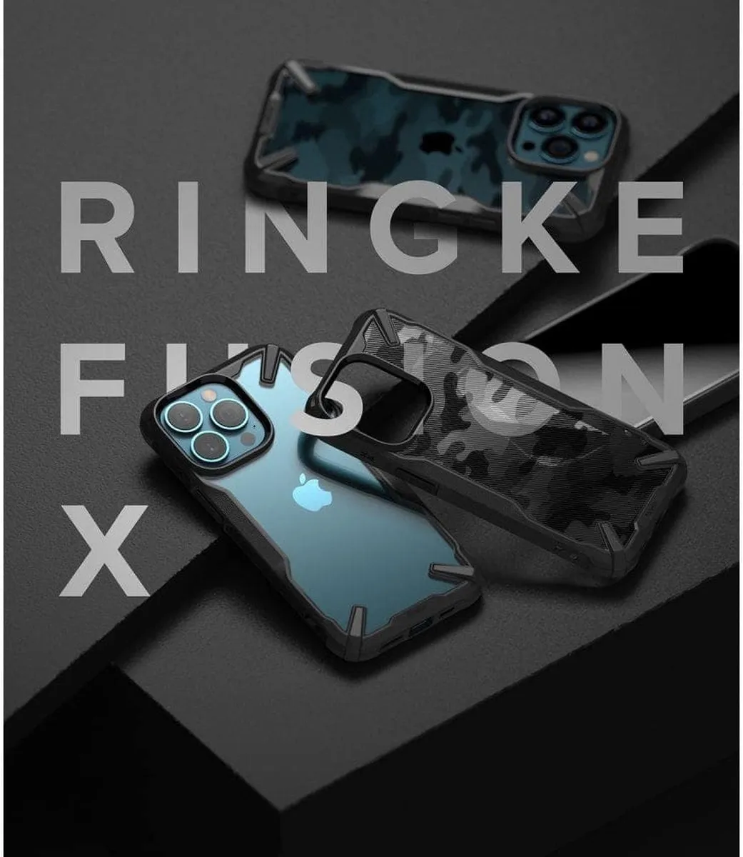 Ringke Fusion Backcase iPhone 13 Pro 7812 - Camo Zwart
