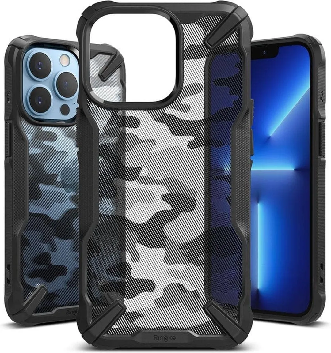 Ringke Fusion Backcase iPhone 13 Pro 7812 - Camo Zwart