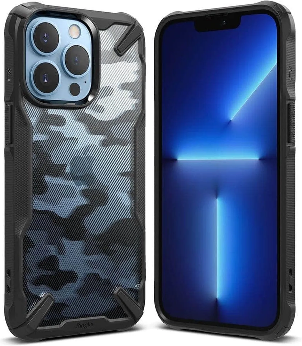 Ringke Fusion Backcase iPhone 13 Pro 7812 - Camo Zwart