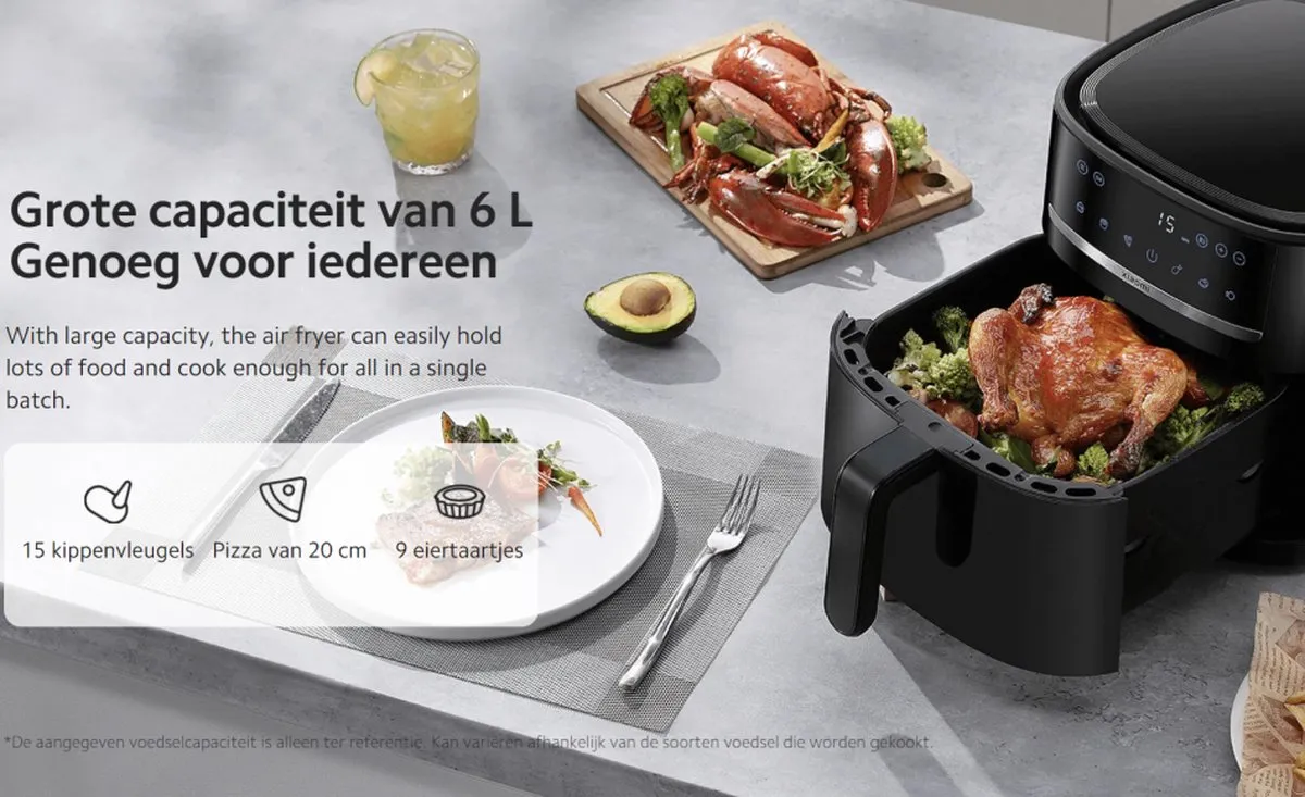 Xiaomi Airfryer 6.5L - 1500W - Zwart