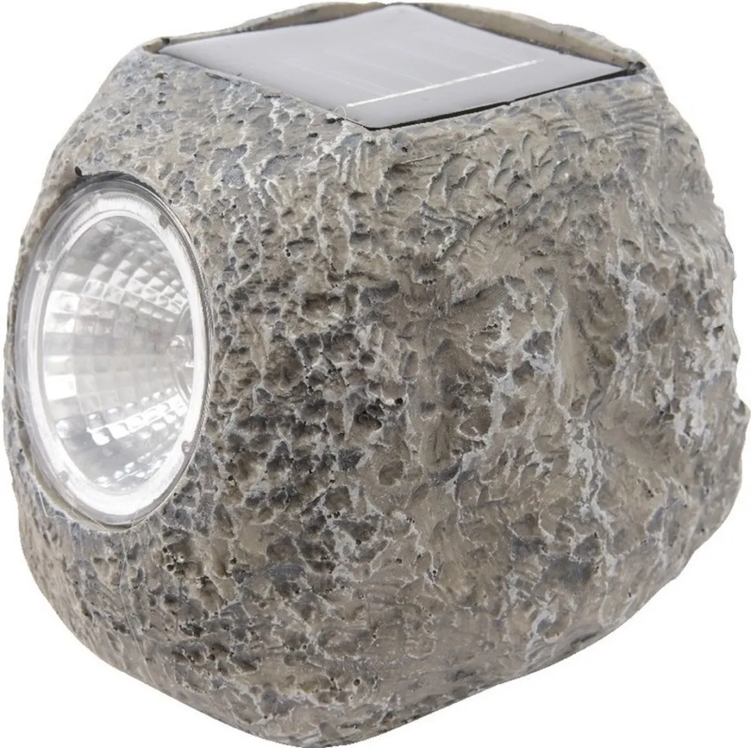 Lumineo Buiten Spot Solar Verlichting 12x - Steen - 10x12cm