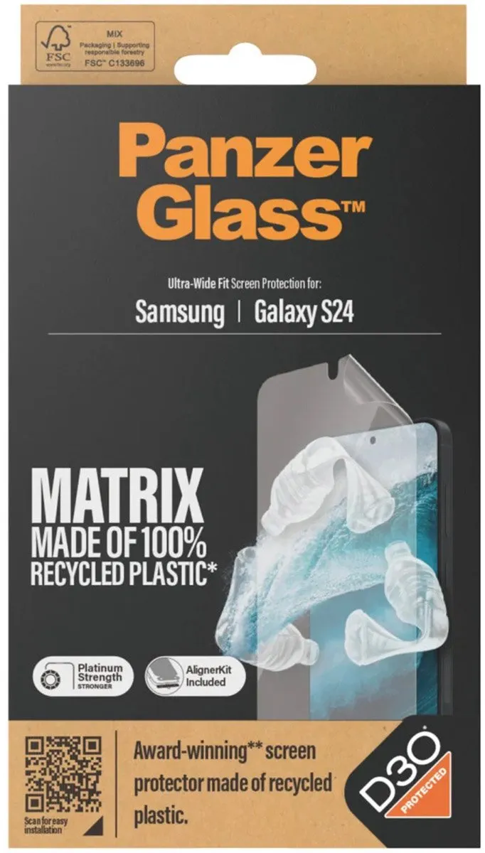 PanzerGlass Matrix D3O Ultra-Wide Screenprotector - Samsung Galaxy S24