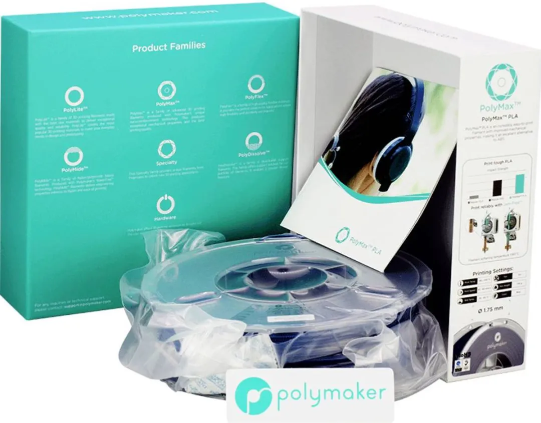 Polymaker PolyMAX Tough PLA Filament 1.75mm - 750g - Blauw