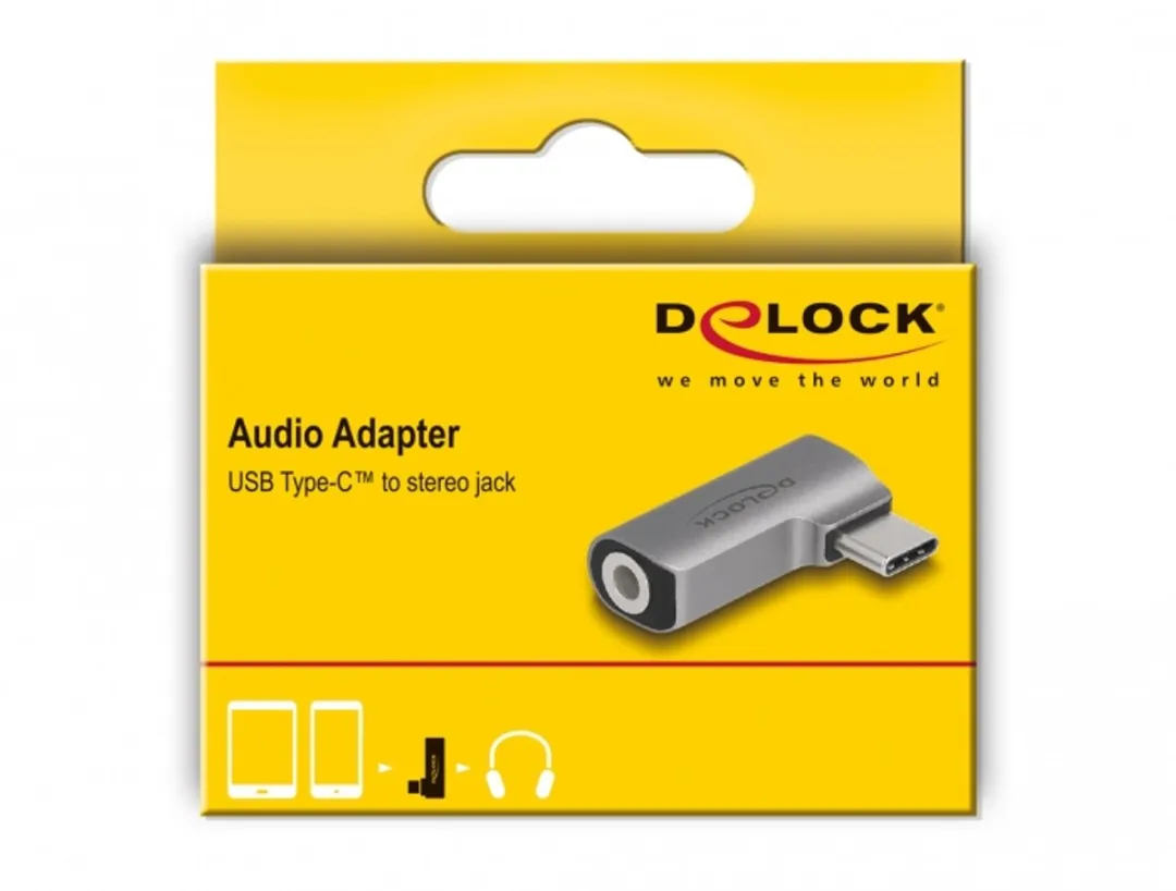 Delock 64192 Audio-adapter USB-C naar 3,5mm Jack - 2 Kanalen
