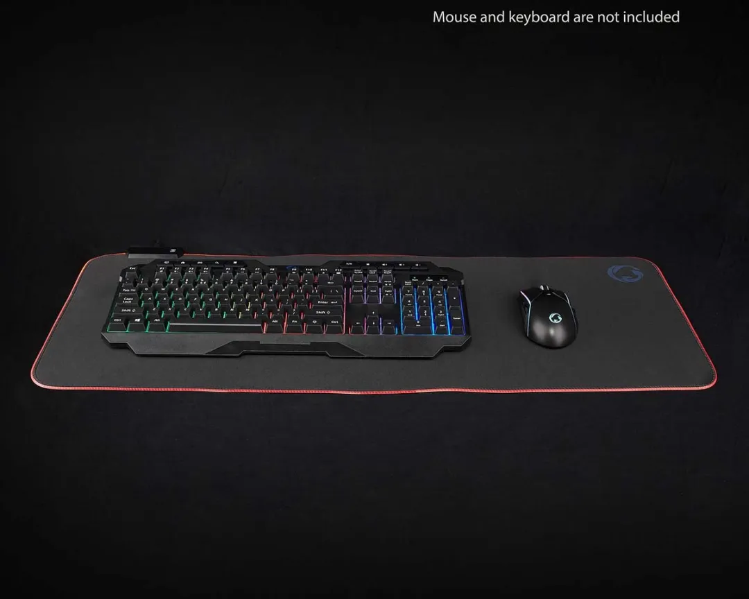 Nedis XXL Gaming Muismat 80x30cm - RGB - Antislip - Zwart