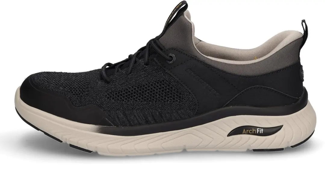 Skechers Arch Fit Crosser Emeric Schoenen - Zwart - 42 - afbeelding 3 van 6
