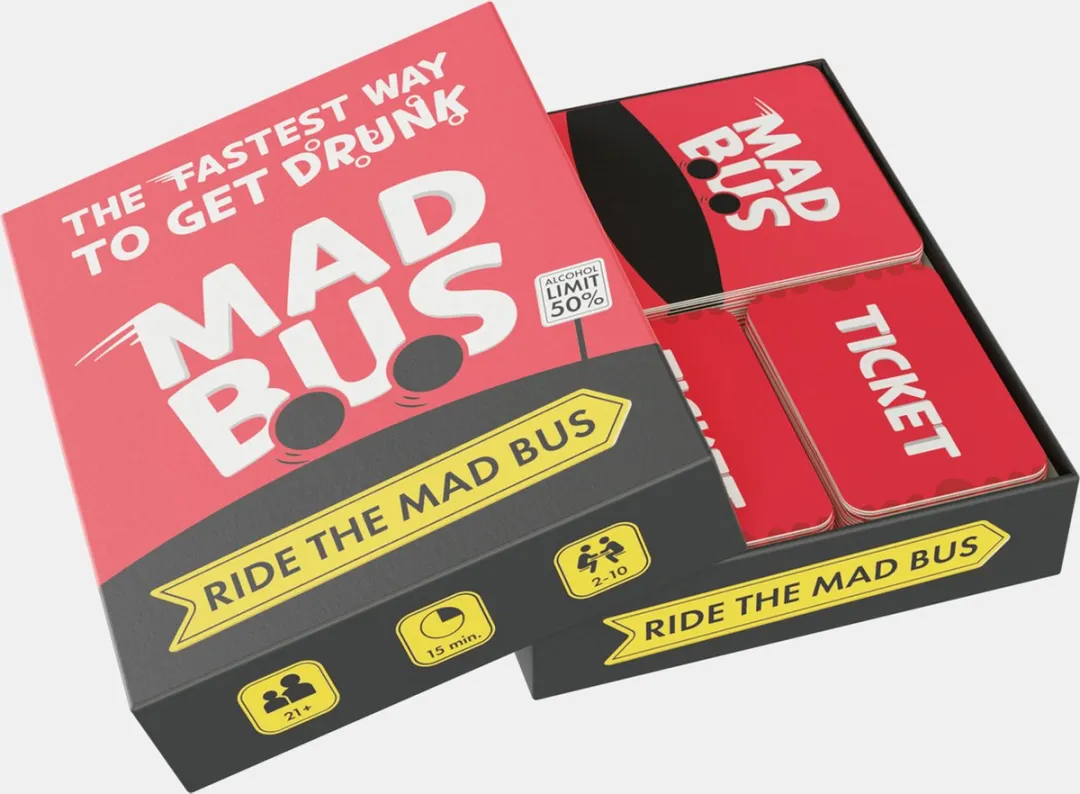 MadBus - drankspel – kaartspel - partyspellen - spelletjes voor volwassenen – bussen - boten