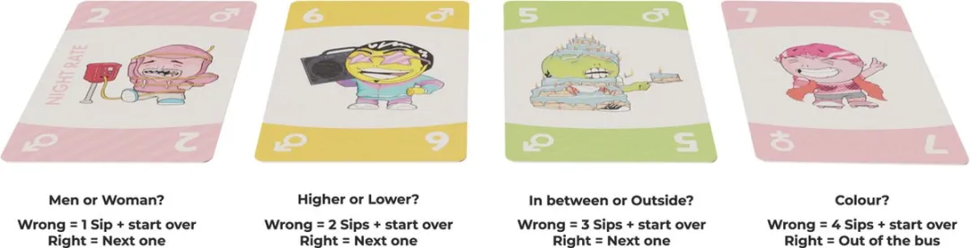 MadBus - drankspel – kaartspel - partyspellen - spelletjes voor volwassenen – bussen - boten