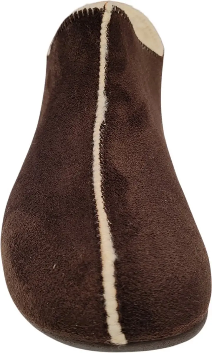 Q-Fit Madrid Suede Dames Pantoffels - Mokka - 44 - afbeelding 2 van 4