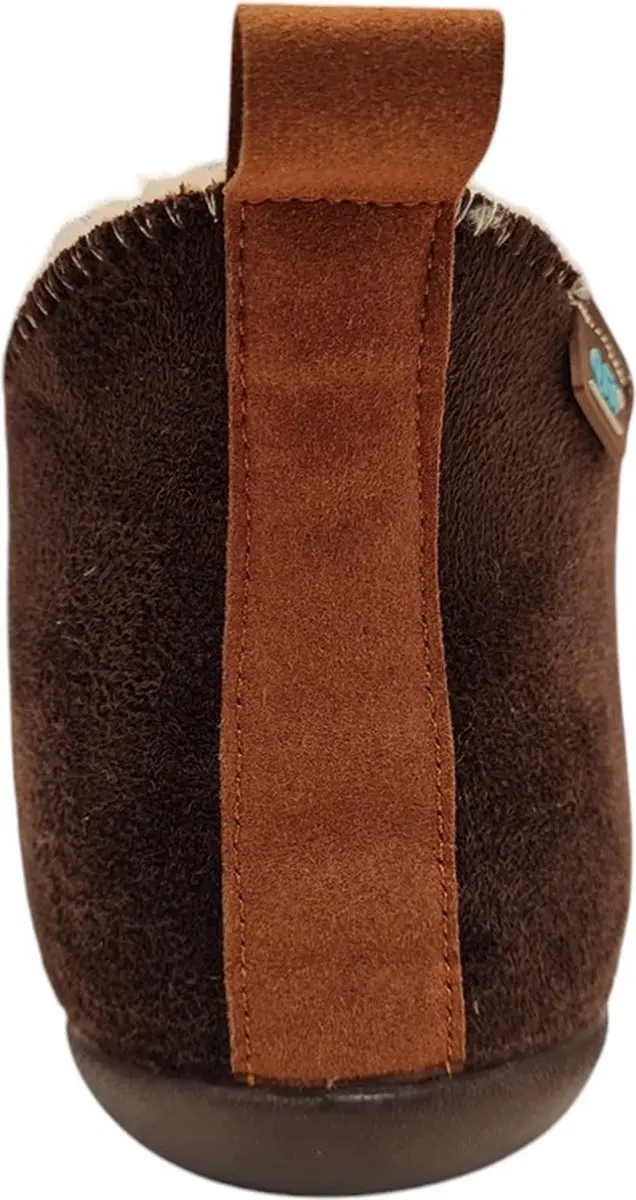 Q-Fit Madrid Suede Dames Pantoffels - Mokka - 44 - afbeelding 3 van 4