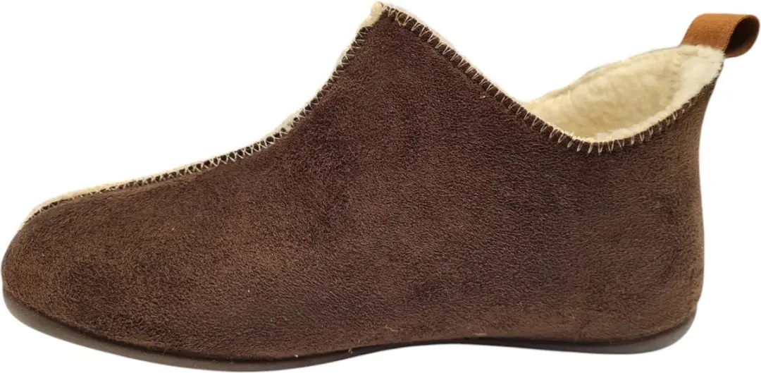 Q-Fit Madrid Suede Dames Pantoffels - Mokka - 44 - afbeelding 4 van 4