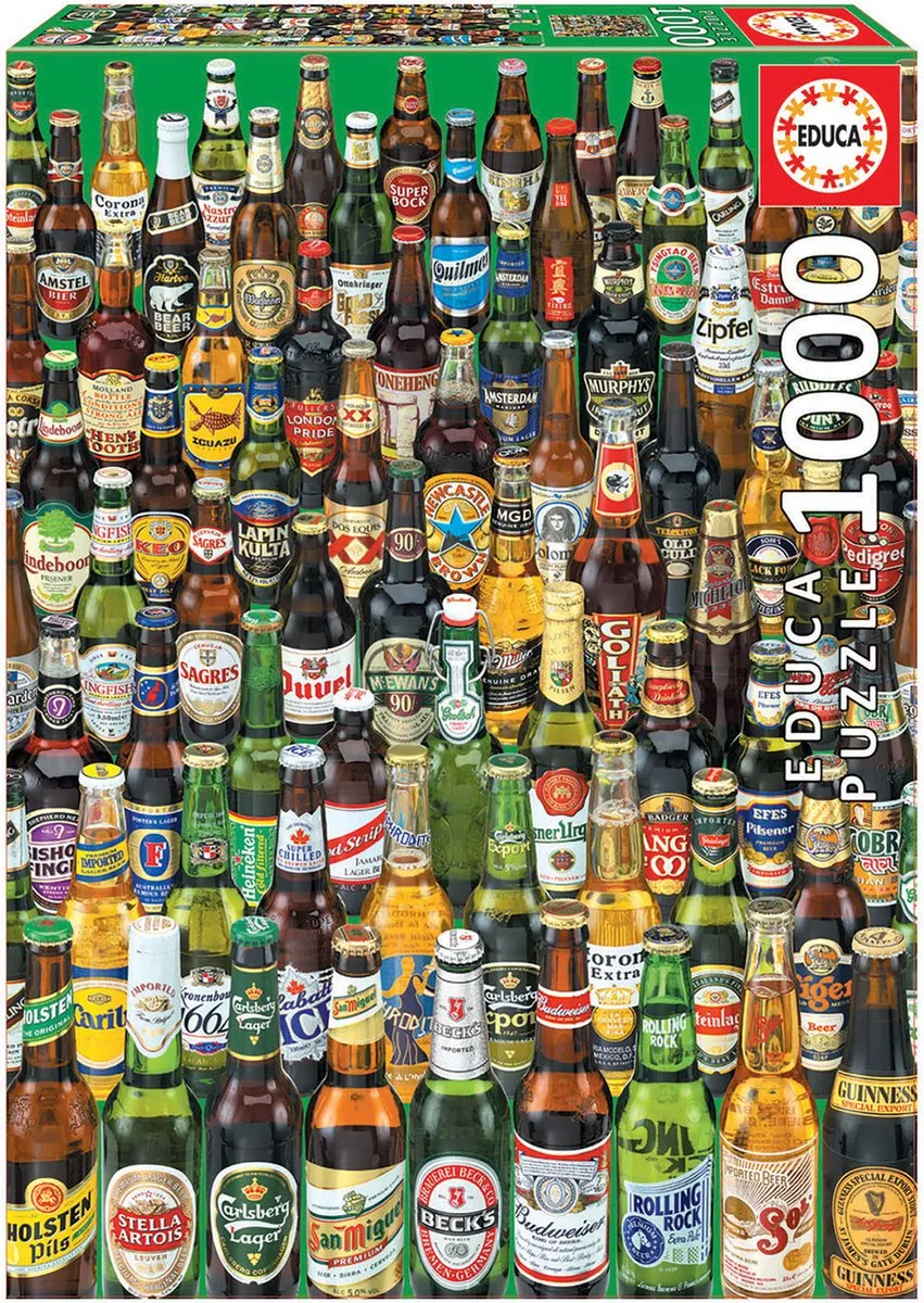 Educa Bierflesjes Puzzel 1000 Stuks - ED12736 - Meerkleurig