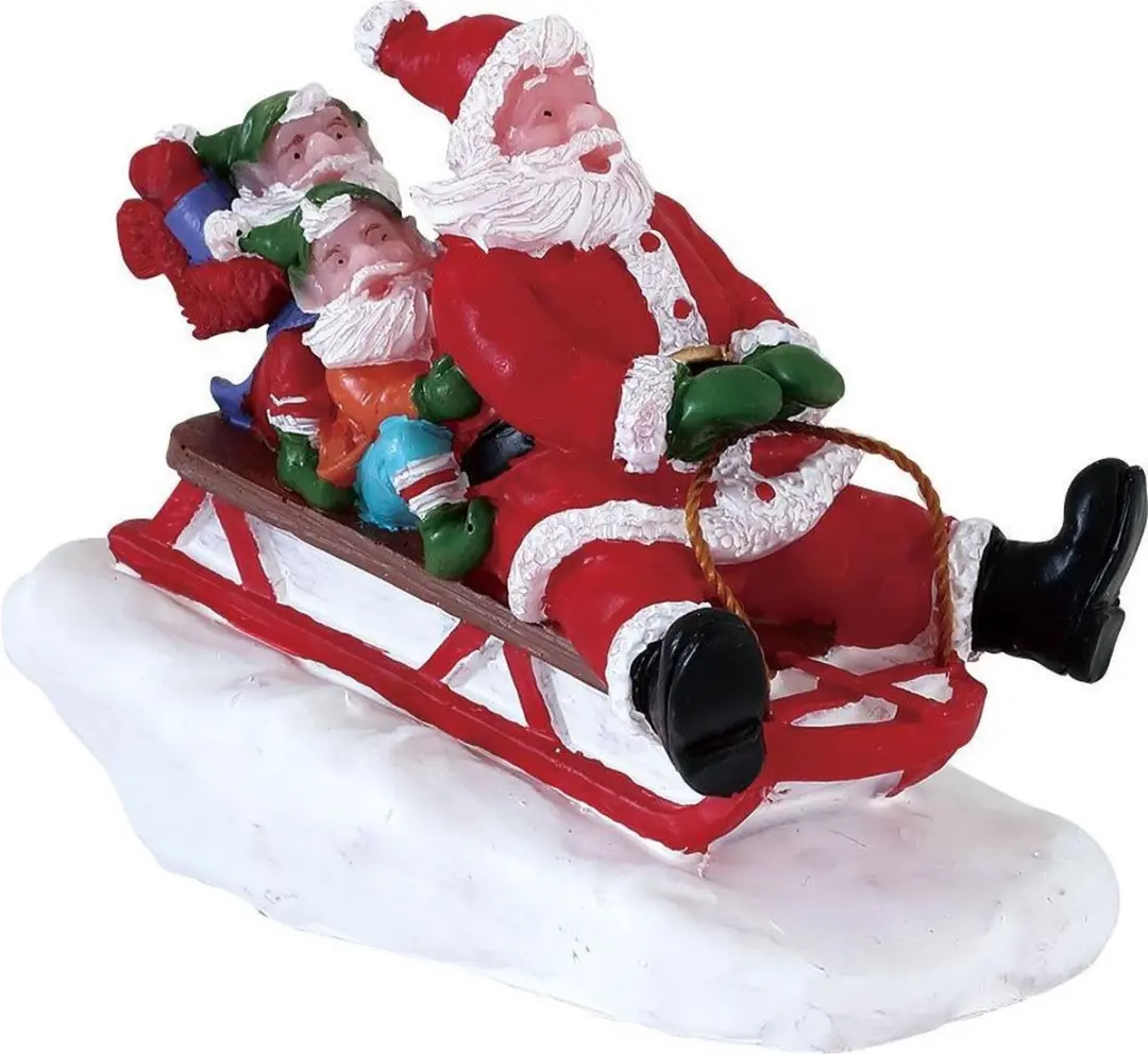 Lemax Sledding with Santa Kerstdorp Figuur Type 4
