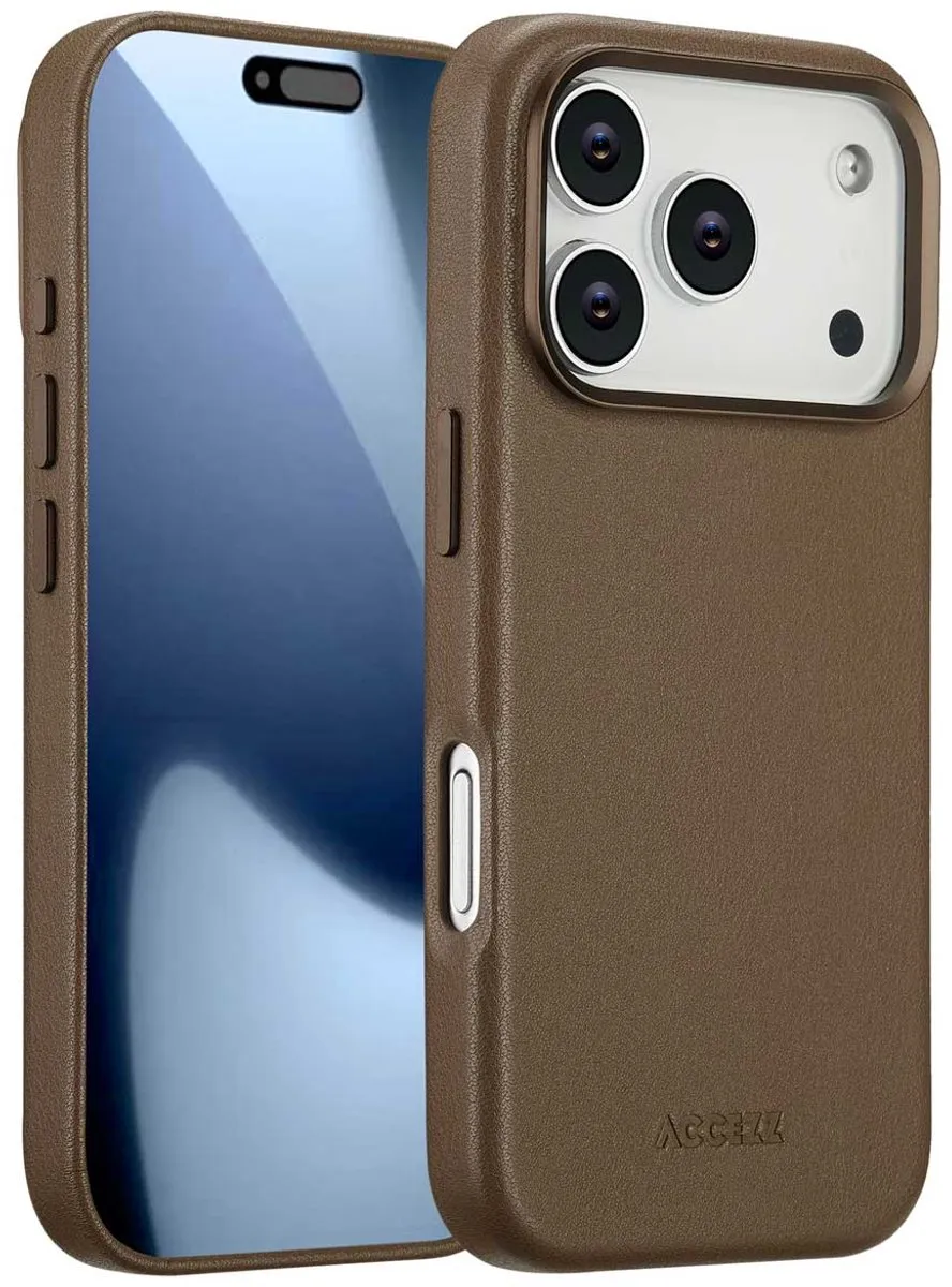 Accezz Hoesje iPhone 17 Pro Coffee Brown - 2 Stuks