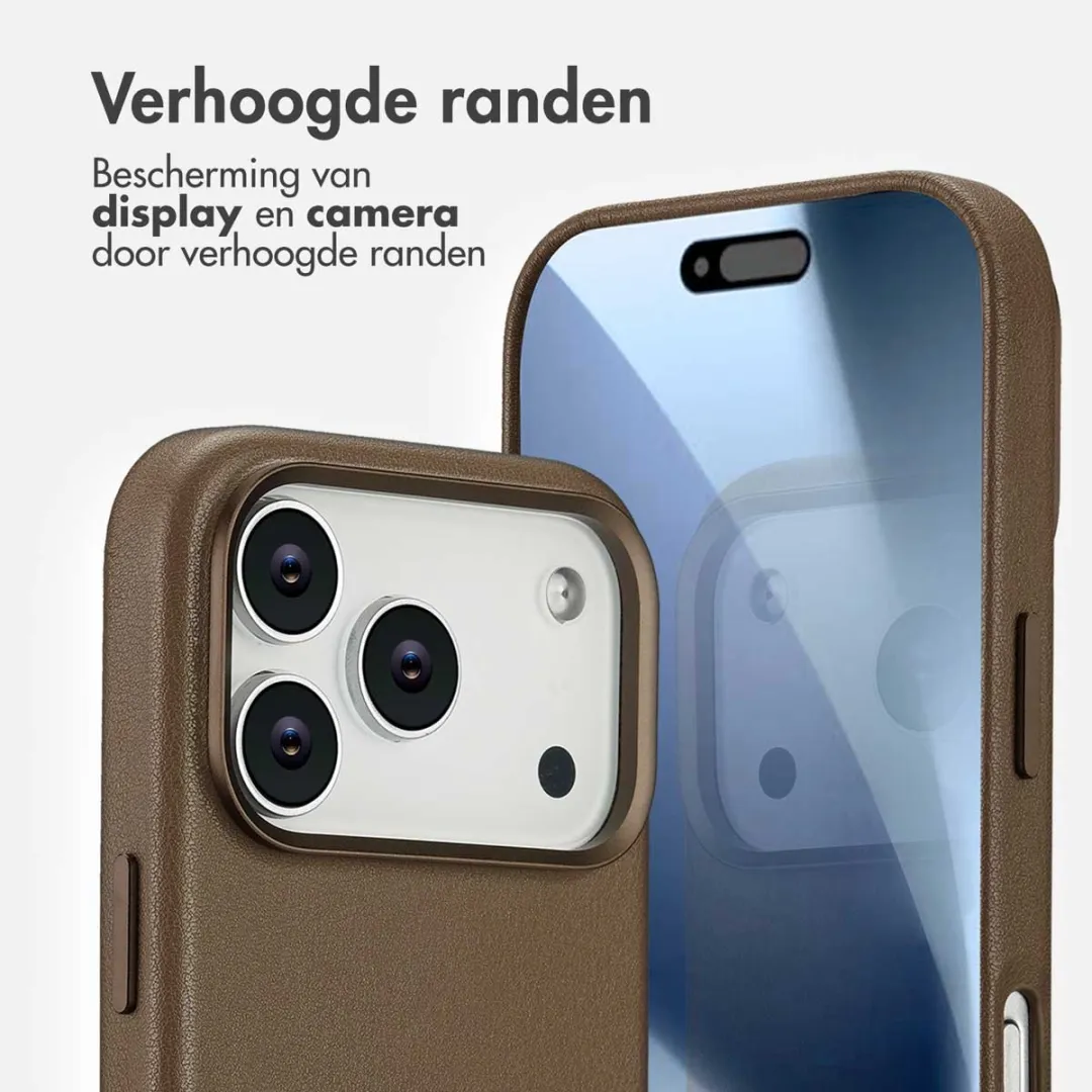 Accezz Hoesje iPhone 17 Pro Coffee Brown - 2 Stuks