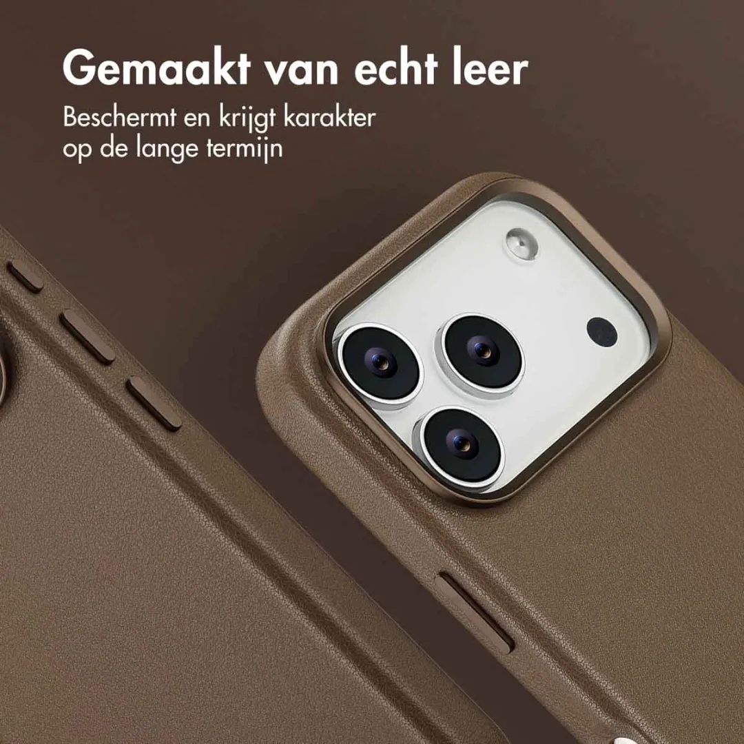 Accezz Hoesje iPhone 17 Pro Coffee Brown - 2 Stuks