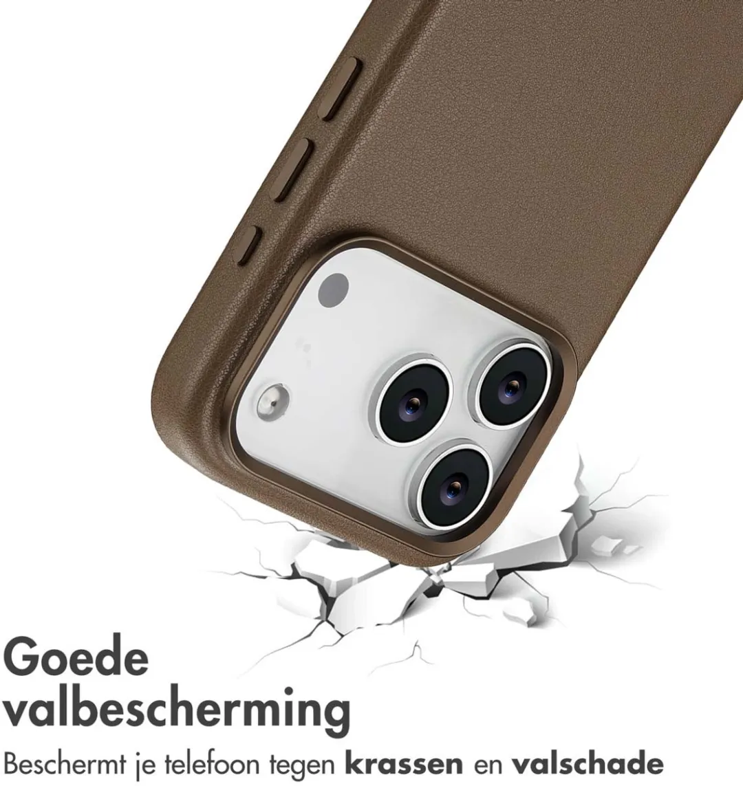 Accezz Hoesje iPhone 17 Pro Coffee Brown - 2 Stuks