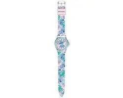 Stitch Analoge Klok Leer De Tijd Veelkleurig - Horloge - afbeelding 5 van 5