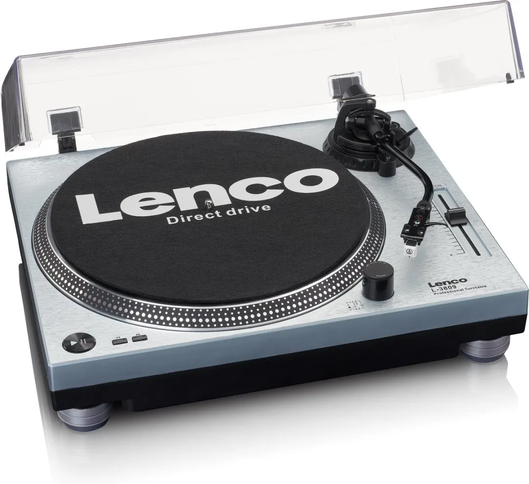 Lenco L-3809ME Platenspeler - Metallic Blauw